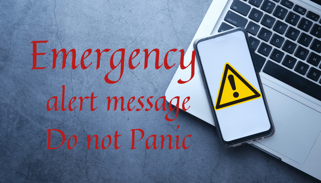 Emergency alert message