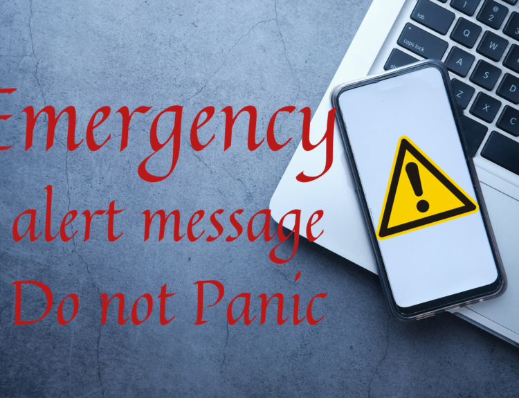 Emergency alert message